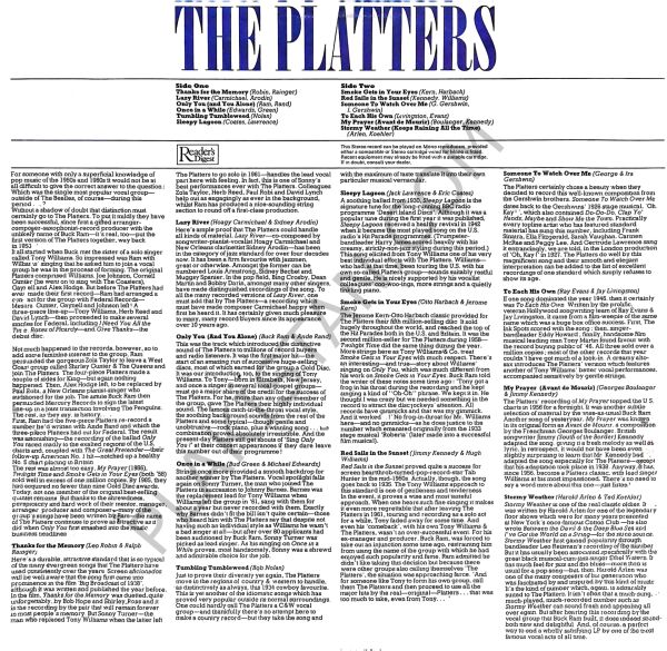The Platters LP PLAK