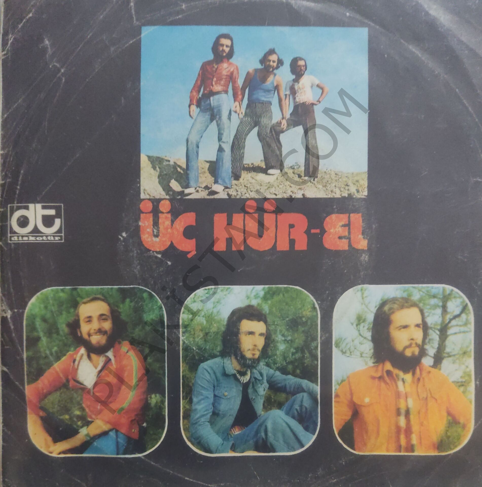Üç Hür-el kara yazı 45lik