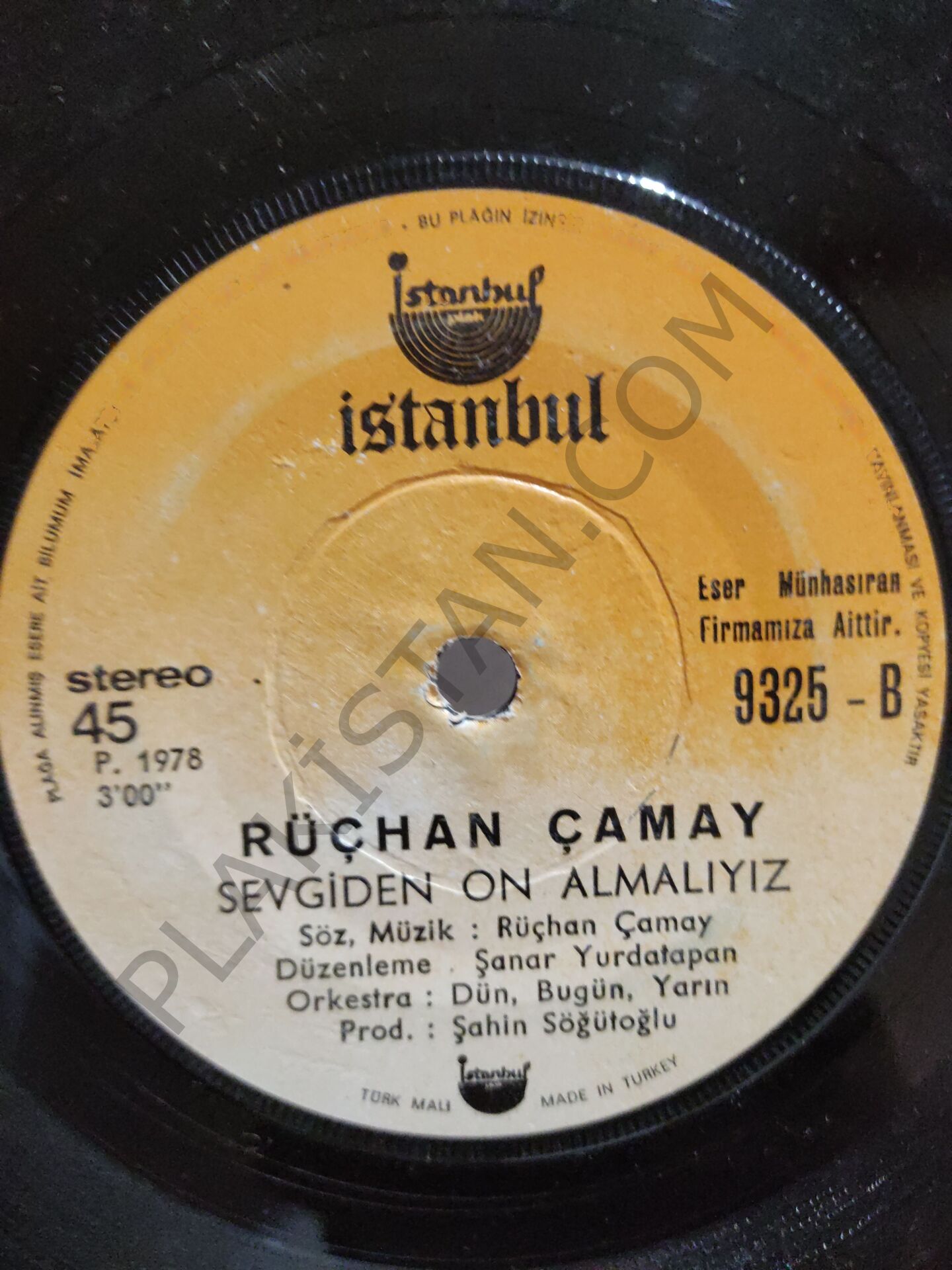 Rüçhan çamay - Yeter 45 lik PLAK