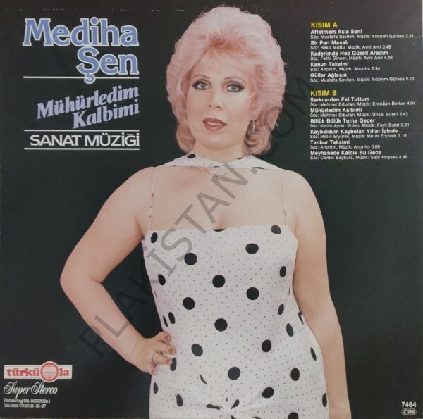 Mediha Şen Sancakoğlu Mühürledim Kalbimi Alman Baskı LP PLAK