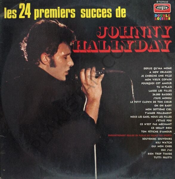 Johnny Hallyday – Les 24 Premiers Succes De Johnny Hallyday LP PLAK