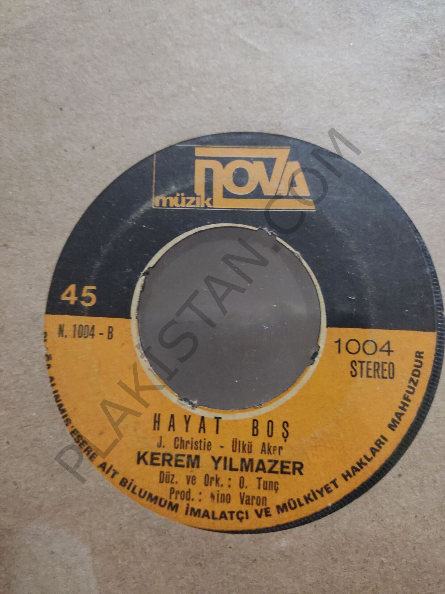Kerem Yılmazer - Ah sen sen sen - 45 lik PLAK