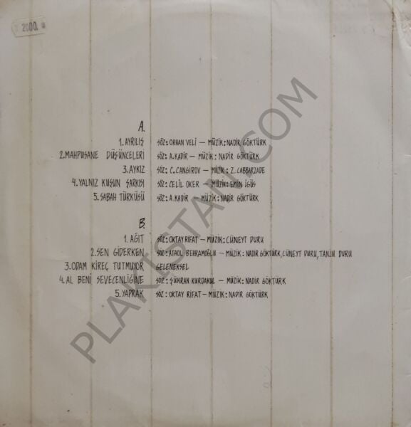 Ezginin Günlüğü - Sabah Türküsü LP PLAK