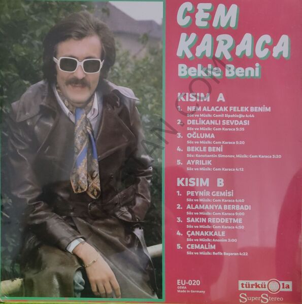 Cem Karaca – Bekle Beni Alman Baskı LP PLAK