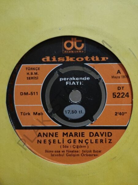 Anna Marie David Kapaksız 45 lik PLAK