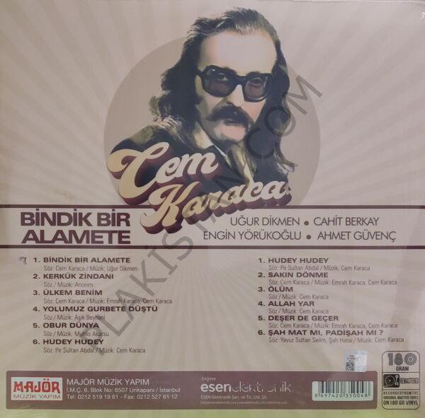 Cem Karaca: Bindik Bir Alamete -LP  PLAK