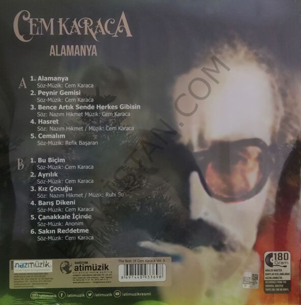 Cem Karaca – Alamanya - The Best Of Cem Karaca Vol.5 LP PLAK