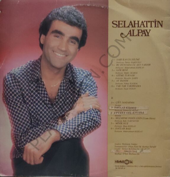 Selahattin Alpay - Bu Dünyada Üç Şey Vardır - LP PLAK