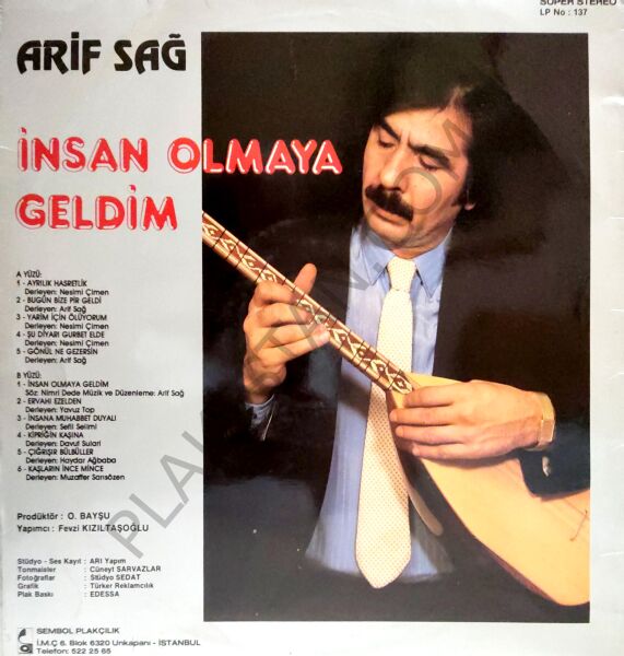Arif Sağ İnsan Olmaya Geldim LP