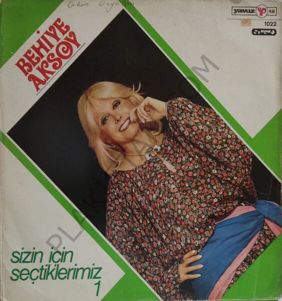 Behiye Aksoy Sizin İçin Seçtiklerimiz 1 LP PLAK