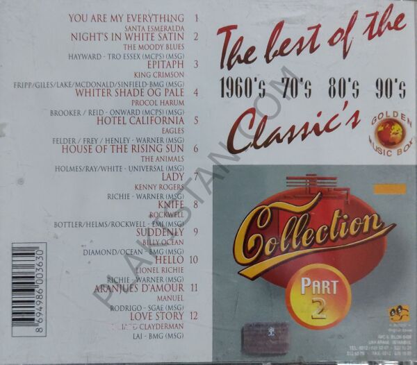 The Best Of The 1960's 70's 80's 90's Classics Part  2 CD