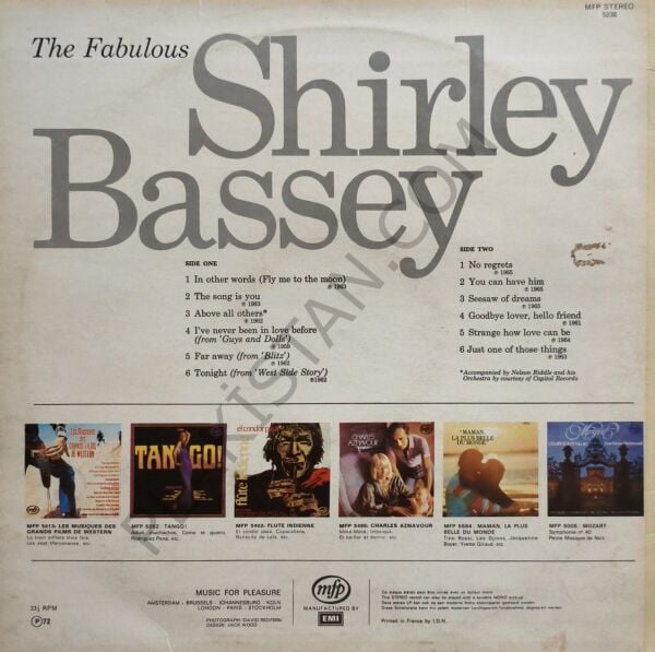 Shirley Bassey – The Fabulous LP PLAK