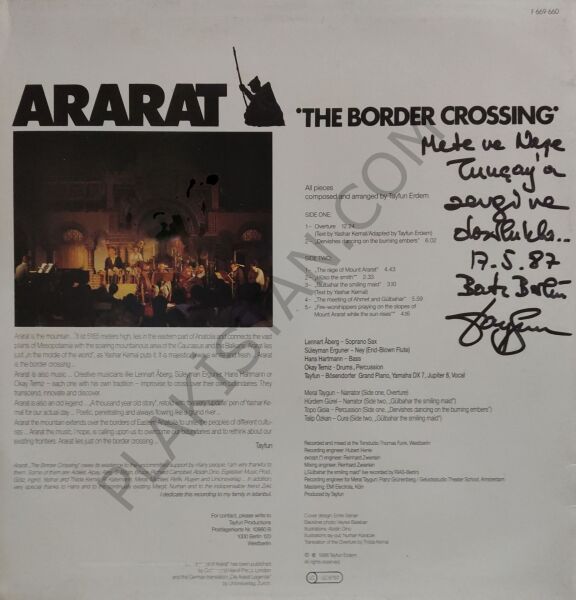 Tayfun Ararat The Border Crossing LP