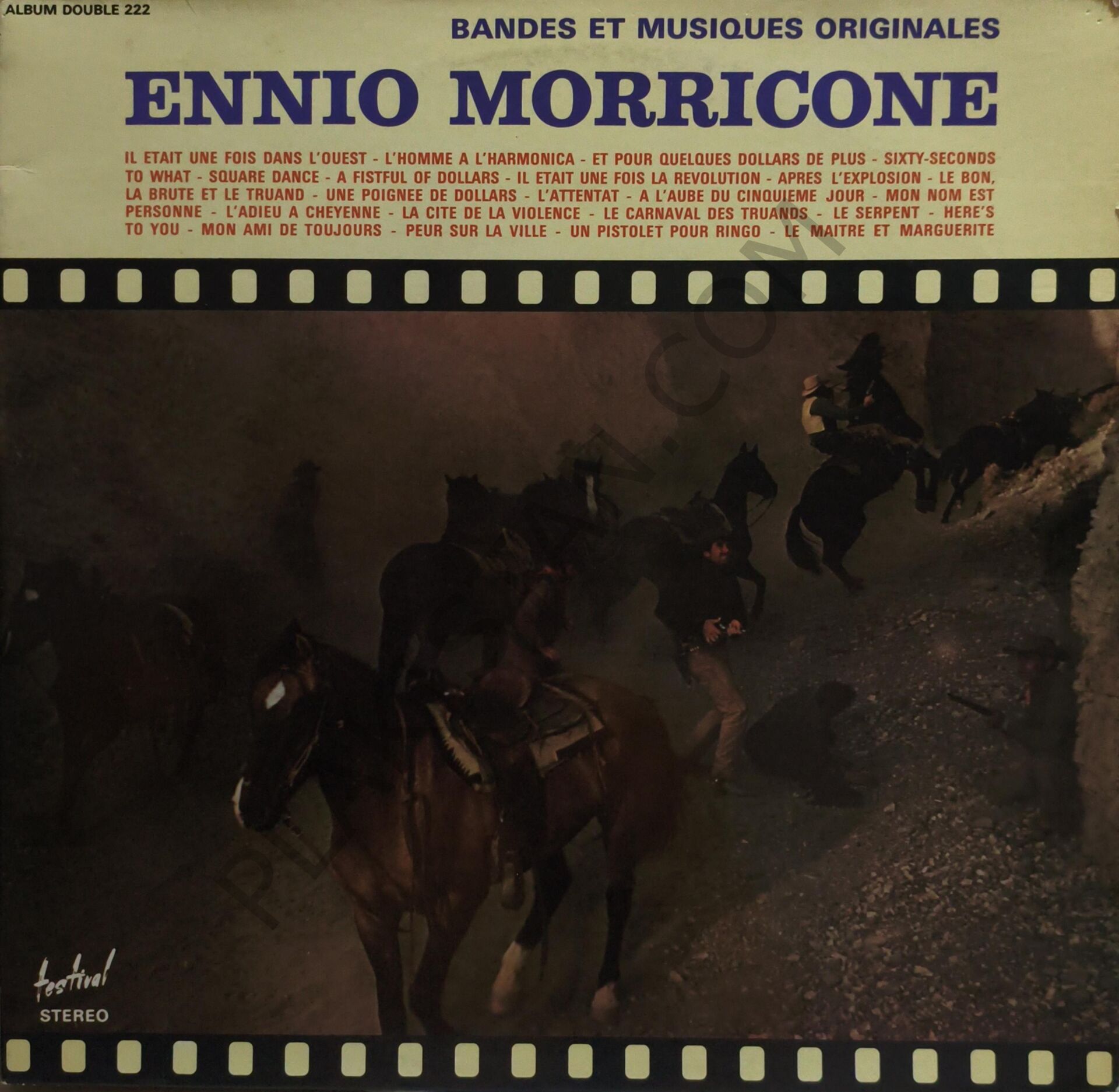 Ennio Morricone Bandes Et Musiques Originales 2 LP PLAK
