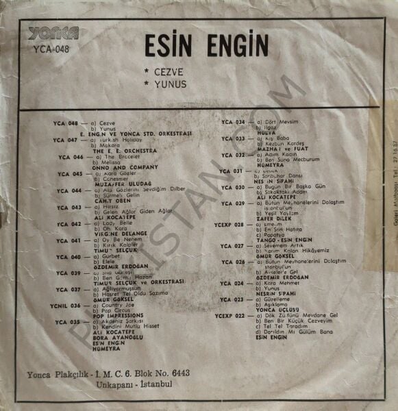 Esin Engin - Cezve 45 LİK PLAK