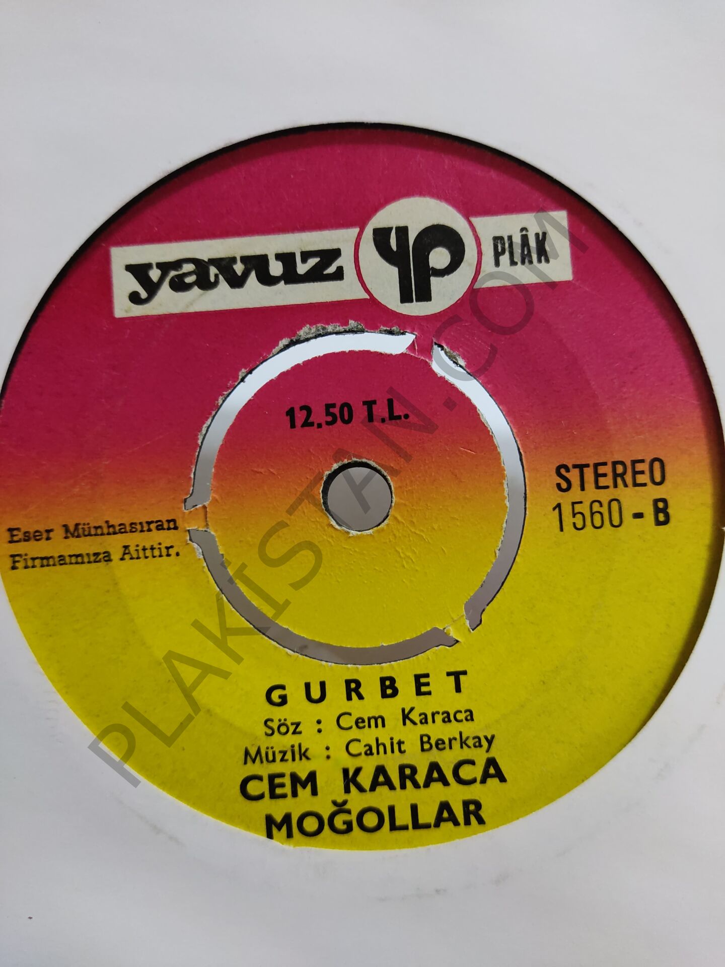 Cem Karaca - Namus Belâsı - 45 lik PLAK