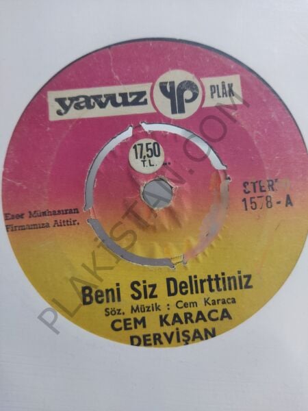 Cem Karaca - Beni siz delirttiniz. 45 lik PLAK