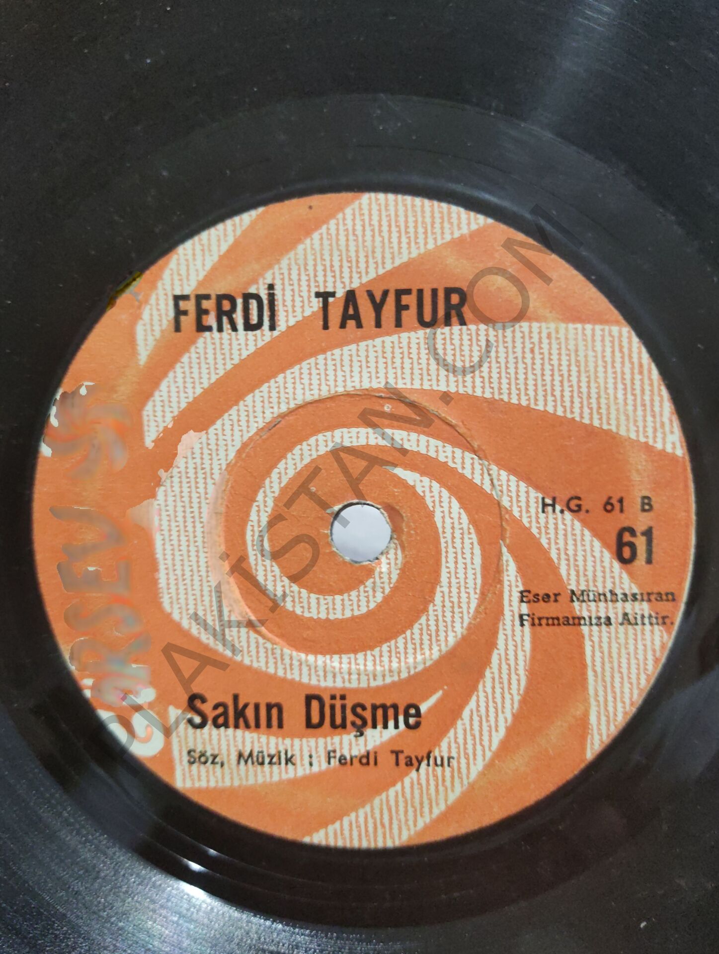 Ferdi Tayfur Ne Bilirdim Ki 45 LİK PLAK