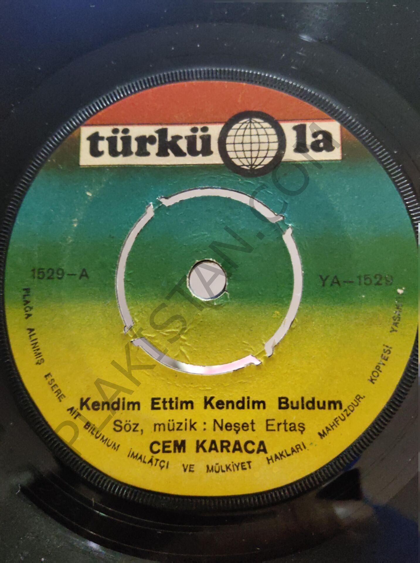 Cem Karaca - Kendim Ettim Kendim Buldum 45 lik PLAK