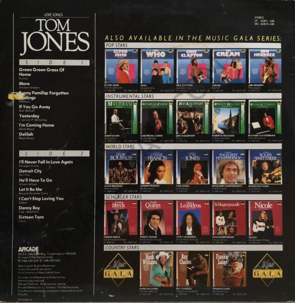 Tom Jones – Love Songs LP PLAK