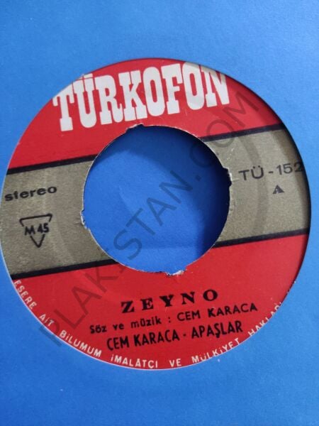 Cem Karaca - Zeyno - 45 lik PLAK