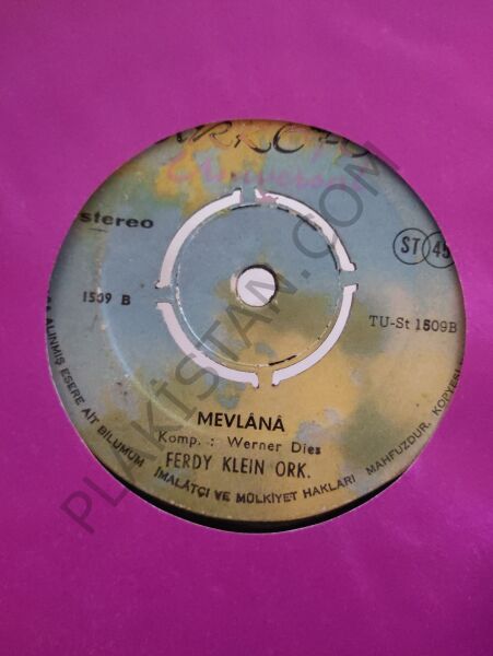 Ferdy Klein Ork. - Mevlana / Sunrise Over Konya 45 lik  PLAK