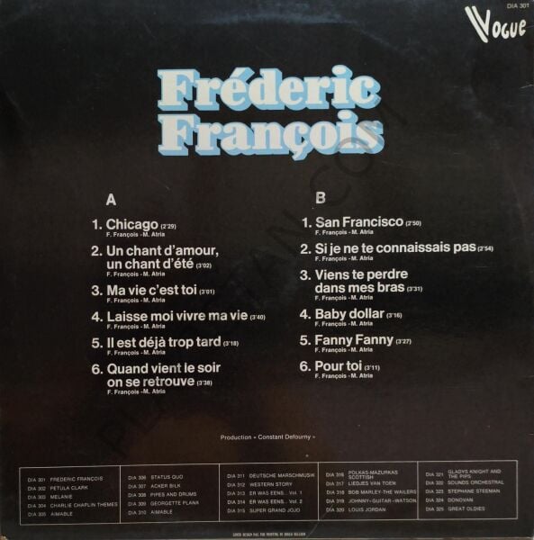 Frédéric François  LP PLAK