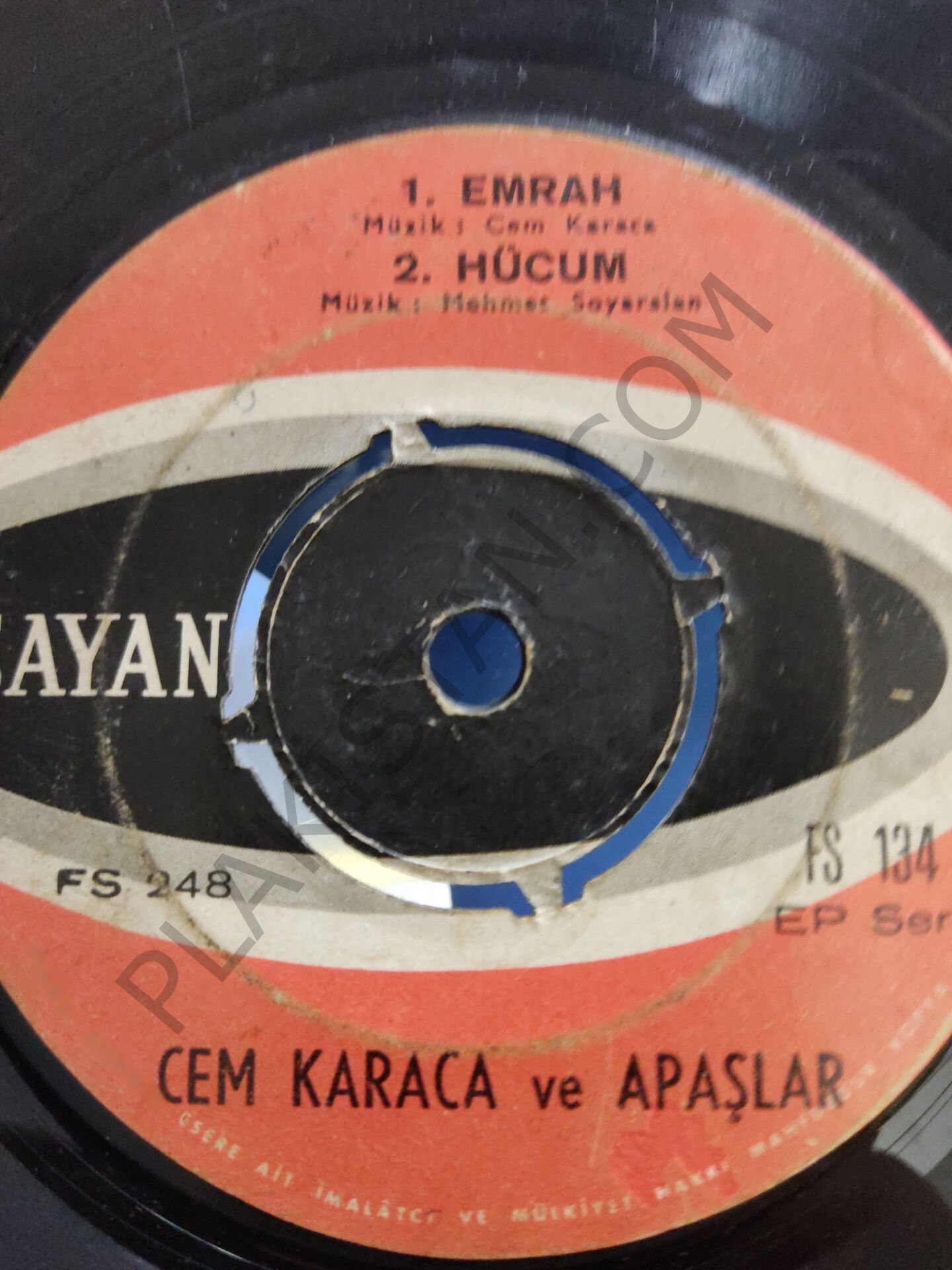 Cem Karaca ve Apaşlar - Emrah / hücum - 45 lik PLAK