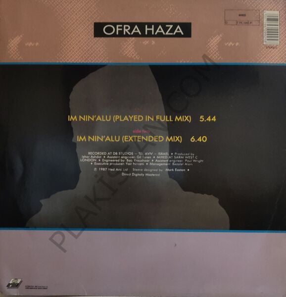 Ofra Haza – Im Nin'Alu MAXI LP PLAK