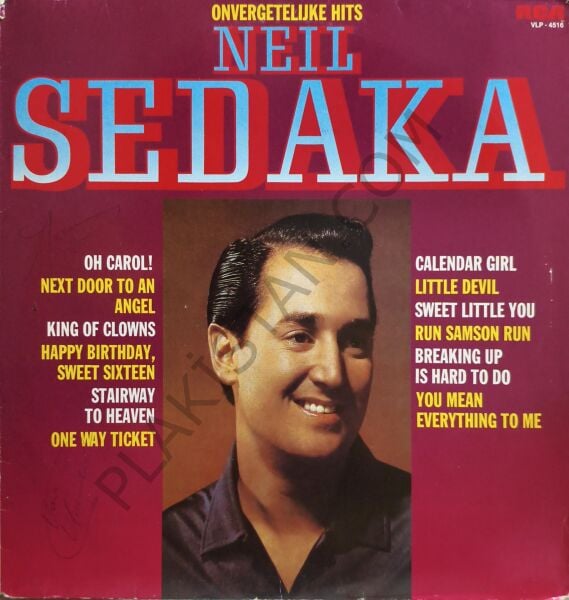 Neil Sedaka – Onvergetelijke Hits plak