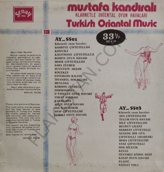 Mustafa Kandıralı Klarnetle Oyun Havaları LP