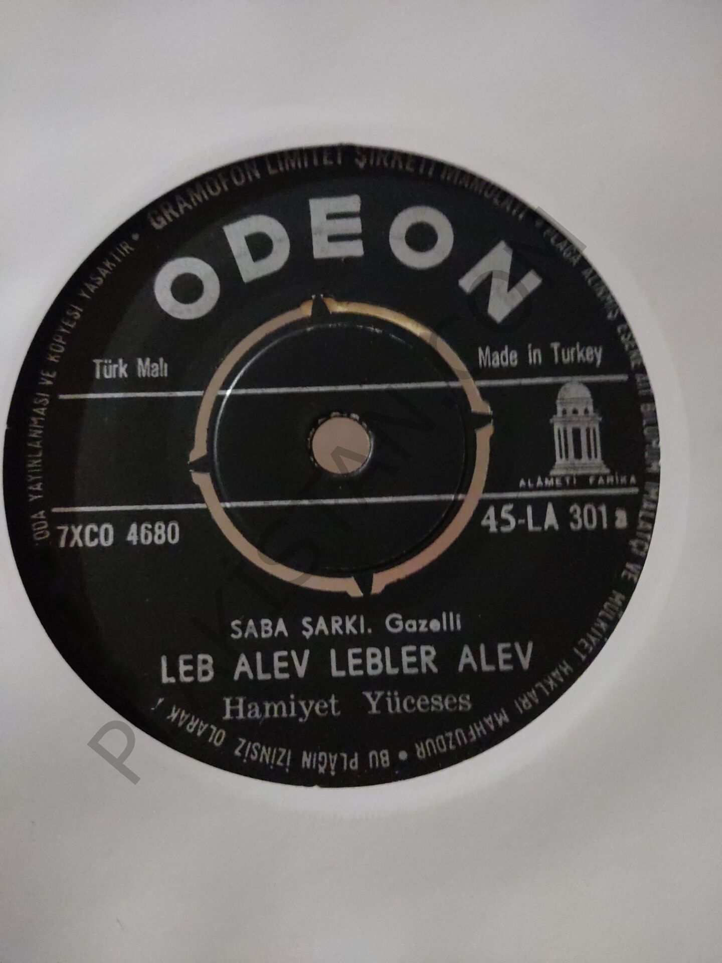 Hamiyet Yüceses - Leb alev lebler alev 45 lik PLAK