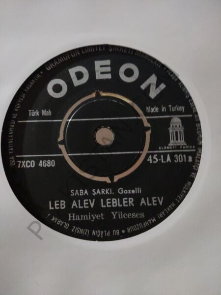 Hamiyet Yüceses - Leb alev lebler alev 45 lik PLAK