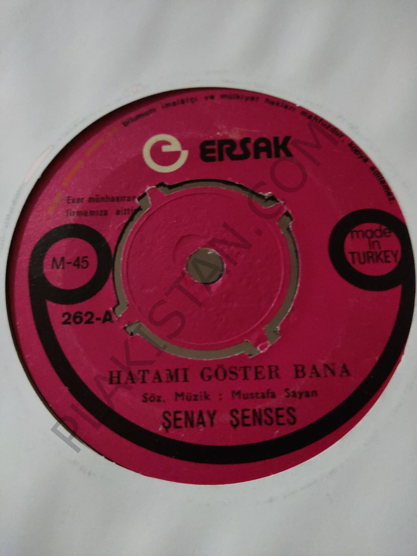 Şenay Şenses - Hatamı göster bana - 45 lik PLAK