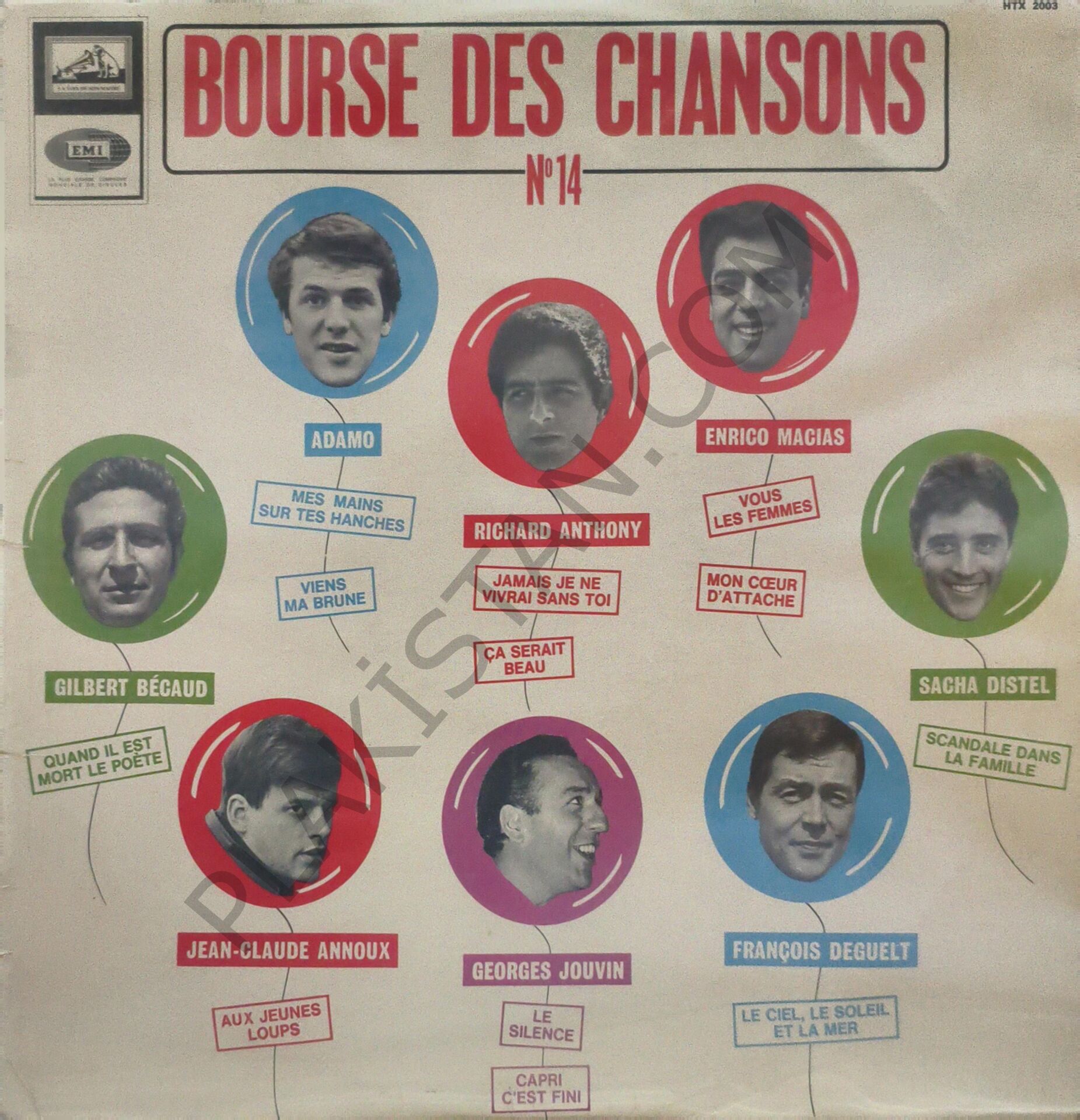 La Bourse Des Chansons Pathé-Marconi (N° 14) LP PLAK