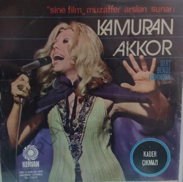 Kamuran Akkor -  Kader Çıkmazı - Yeşilçam kapak - 45lik PLAK