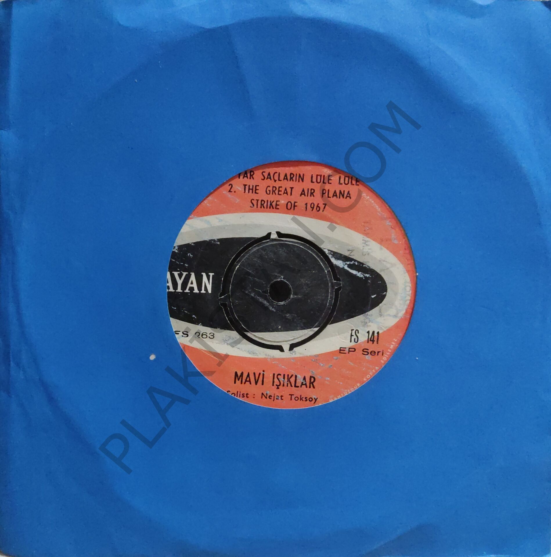 Mavi Işıklar - Yar Saçların Lüle Lüle EP PLAK