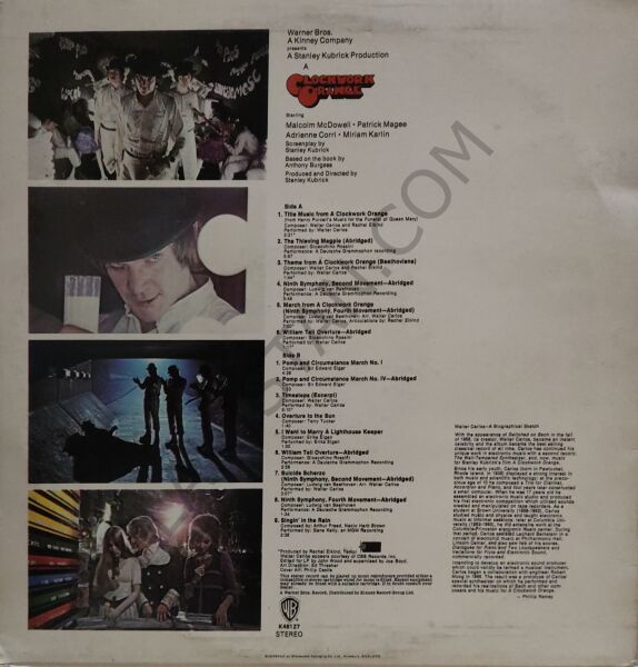 Stanley Kubrick's A Clockwork Orange LP PLAK