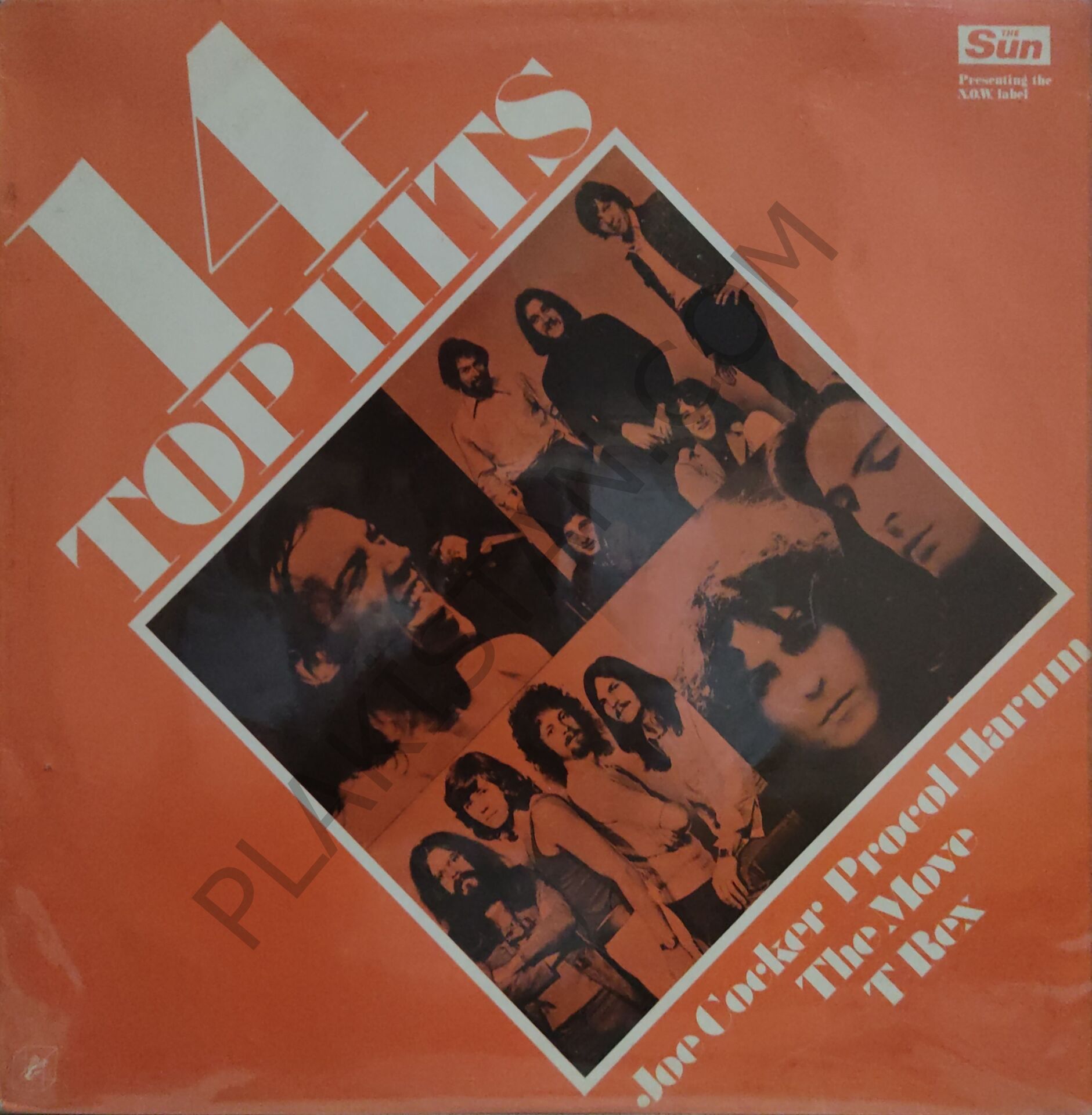 Joe Cocker / Procol Harum / The Move / T Rex* – 14 Top Hits LP PLAK