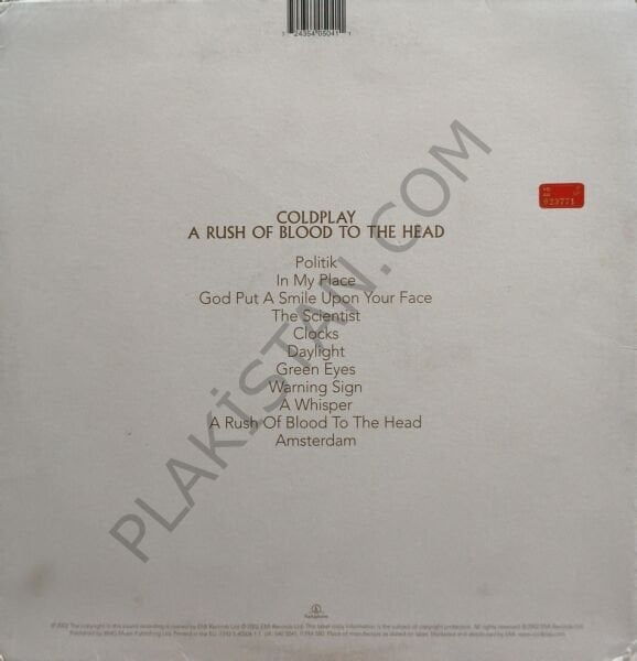 Coldplay – A Rush Of Blood To The Head LP PLAK