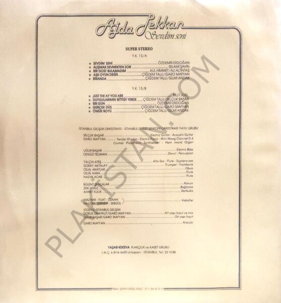 Ajda Pekkan - Sevdim seni  LP