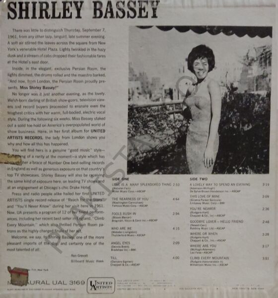 Shirley Bassey With The Williams Singers And Geoff Love & His Orchestra – LP PLAK