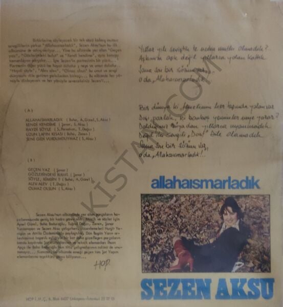 Sezen Aksu - Allahaısmarladık. İlk longplayi LP
