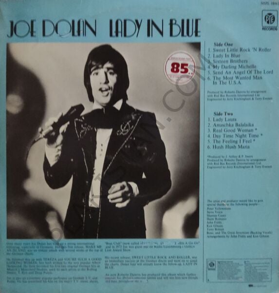 JOE DOLAN - LADY IN BLUE LP PLAK