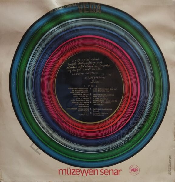 Müzeyyen Senar 40. Sanat Yılında Veda LP PLAK
