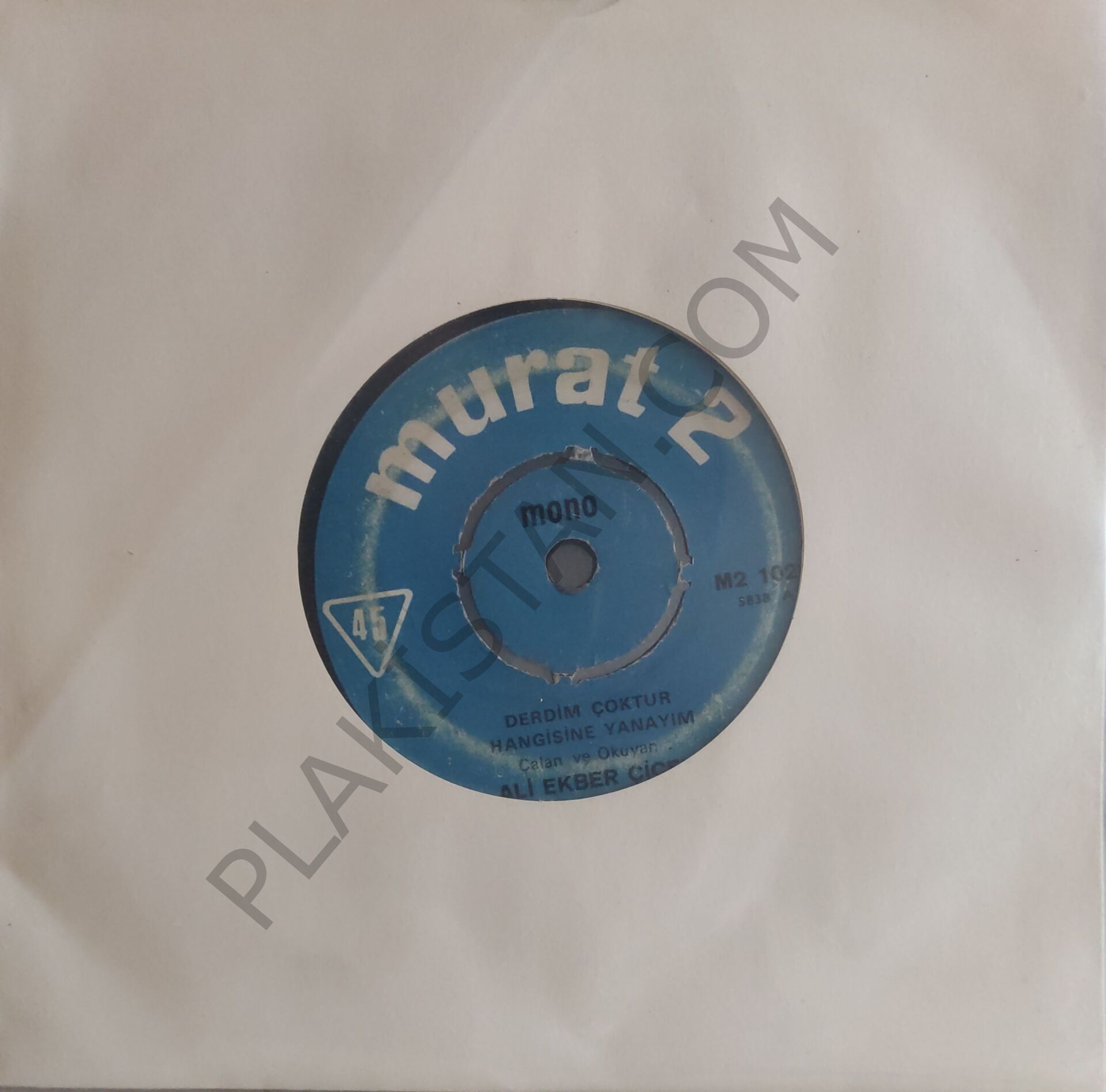 Ali Ekber Çiçek - Derdim Çoktur Hangisine Yanayım 45 LİK PLAK