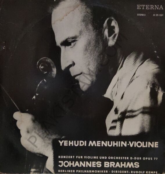 Johannes Brahms - Yehudi Menuhin / Berliner Philharmoniker / Rudolf Kempe – Konzert Für Violine Und Orchester D-Dur Opus 77 LP PLAK