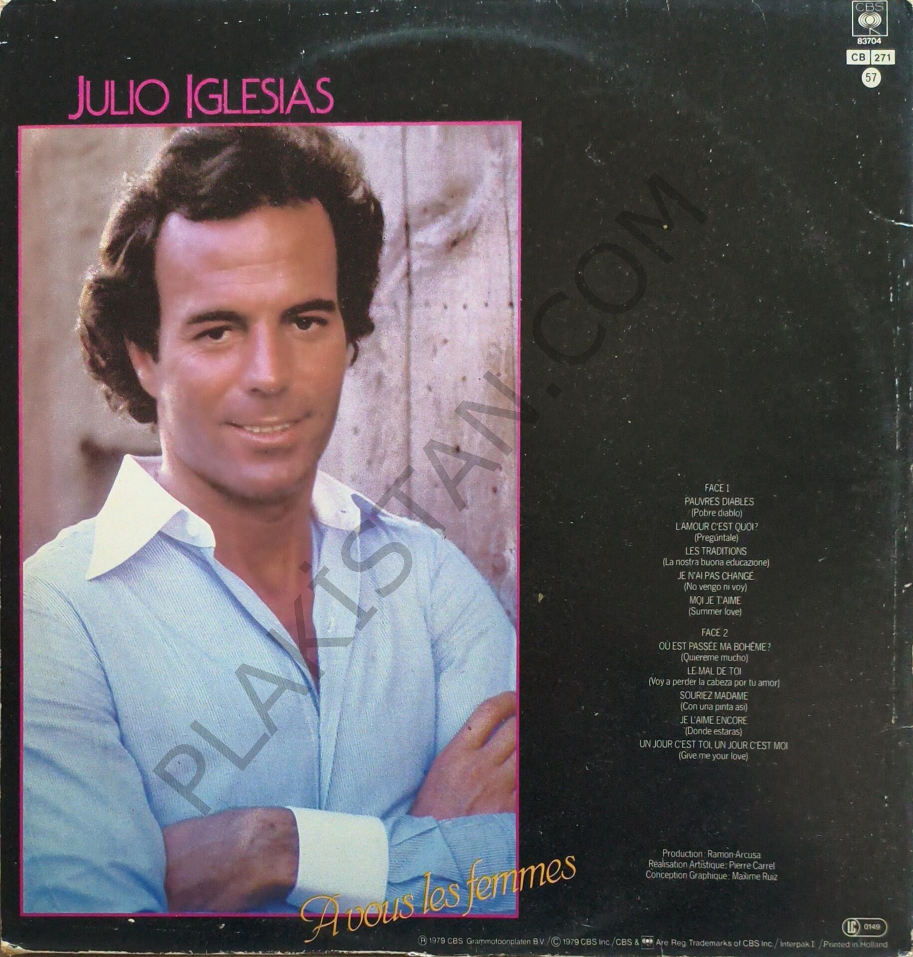 Julio Iglesias A Vous Les Femmes LP Plak