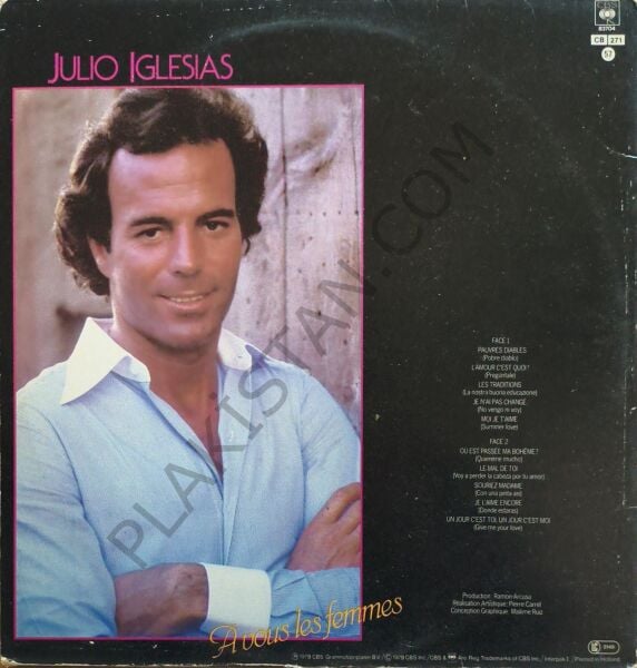 Julio Iglesias A Vous Les Femmes LP Plak
