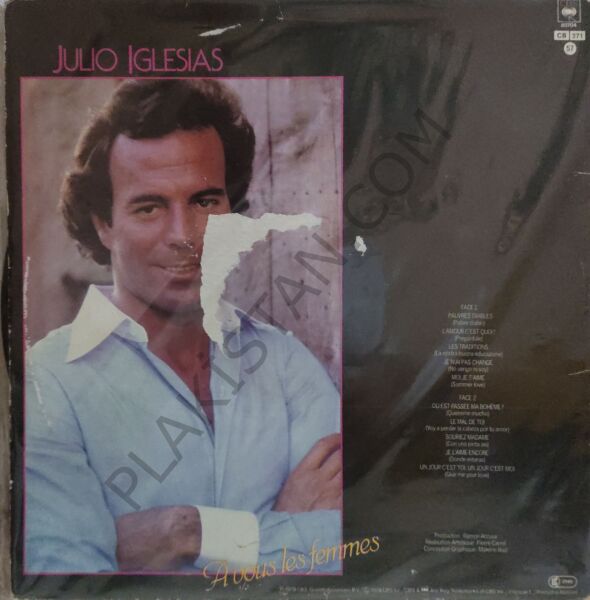 Julio Iglesias A Vous Les Femmes LP Plak